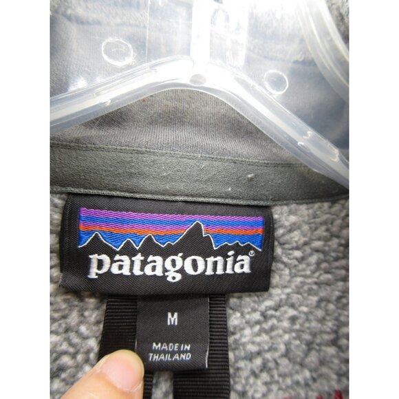 Patagonia Jacket Medium Better Sweater 1/4 Zip Pullover Medicine Logo * - Picture 12 of 15